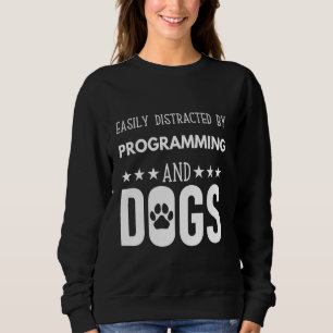 Camiseta Citação de cachorro engraçada, facilmente distraíd