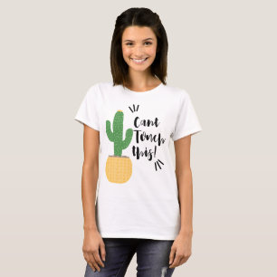 Camiseta Citação de Cacto Fofo