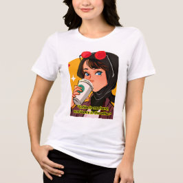 Camiseta citação de café da senhora