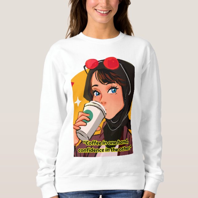 Camiseta citação de café da senhora (Frente)