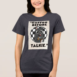 Camiseta citação de café de gatos