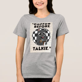 Camiseta citação de café de gatos
