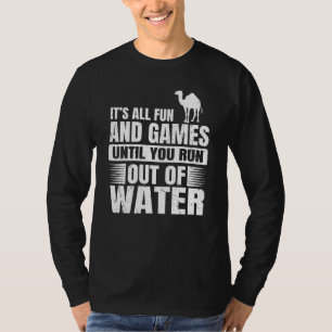 Camiseta Citação De Camel Para Um Ventilador Dromedário