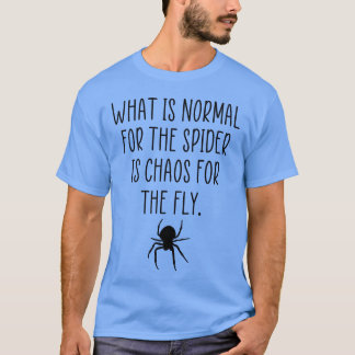 Camiseta Citação de caos de aranha