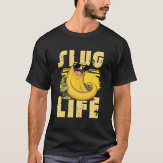Camiseta Citação de Caracol de Banana para Caçador de Carac