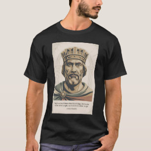 Camiseta Citação de Carlos Magno Ilustração Franks Vintage