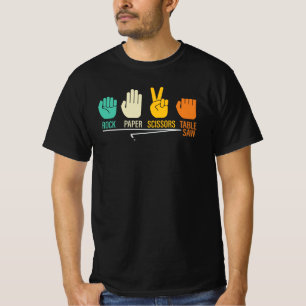 Camiseta Citação de Carpinteiro de Serra de Mesa Pedra Pape