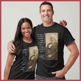 Camiseta Citação de censura Frederick Douglass de Voz Livre