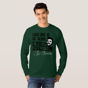 Camiseta Citação de Che Guevara - Cada um não vale nada