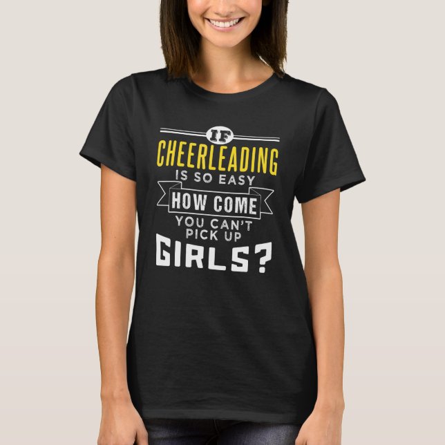 Camiseta Citação de Cheerleading Levantar Garotas (Frente)