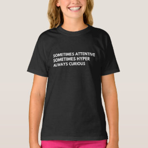 Camiseta Citação de consciência ADHD