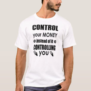 Camiseta citação de Dave Ramsey Controle seu dinhe