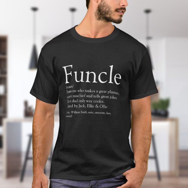 Camiseta Citação de Definição do Tio Funny (Criador carregado)
