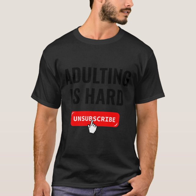 Camiseta Citação de descadastro difícil de Aduting (Frente)