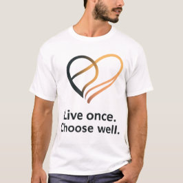 Camiseta Citação de Design de Vida Intencional