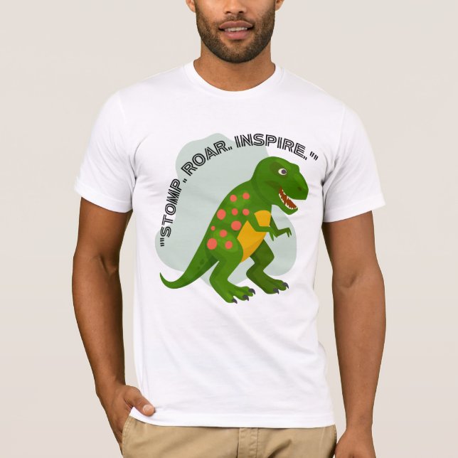 Camiseta citação de dinossauro (Frente)