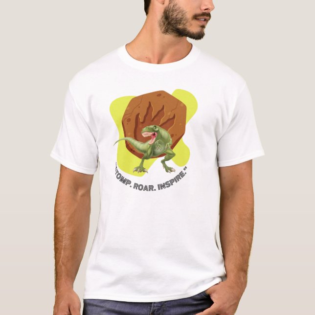 Camiseta citação de dinossauro (Frente)
