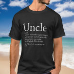 Camiseta Citação de Dizendo Tio Definitivo Divertido<br><div class="desc">Personalize seu tio favorito para criar um presente único e divertido. Uma maneira perfeita de mostrar a ele o quão incrível ele é todos os dias. Projetado por Thisnotme©</div>