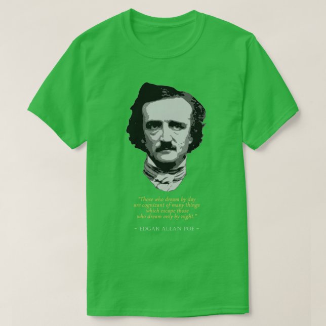 Camiseta Citação de Edgar Allan Poe (Frente do Design)