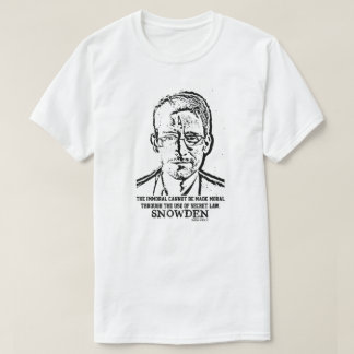 Camiseta Citação de Edward Snowden