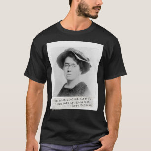 Camiseta Citação de Emma Goldman - Ignorância - Ativismo fe