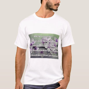 Camiseta Citação de Encorajamento Positivo da Bravery Empat