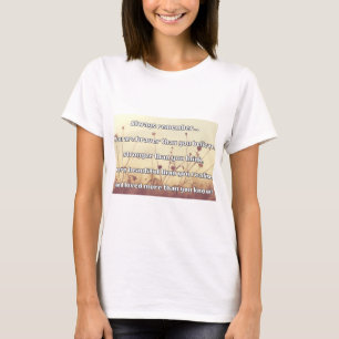 Camiseta Citação de Encorajamento Positivo da Bravery Empat