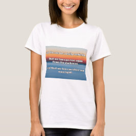 Camiseta Citação de Encorajamento Positivo do Empath Shine