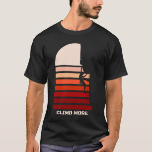 Camiseta Citação de Escalada de Rocha Retro Vintage Escalar