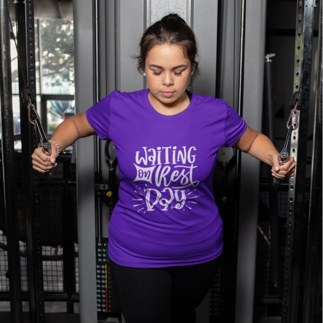 Camiseta Citação de Exercício de Academia Fitness Dia de De (Criador carregado)