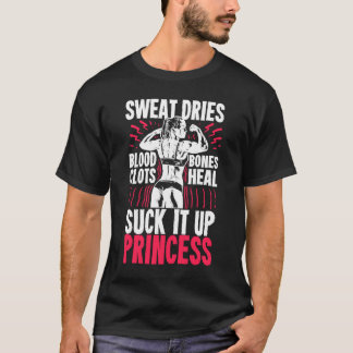 Camiseta Citação de Fitness para uma Mulher que Ama Levanta