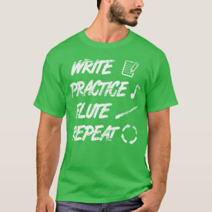 Camiseta Citação de Flauta vintage