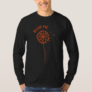 Camiseta Citação de Flor de Dente-de-Leão Sopro Me