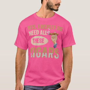 Camiseta Citação de Fumar Charutos para um Fumante de Charu