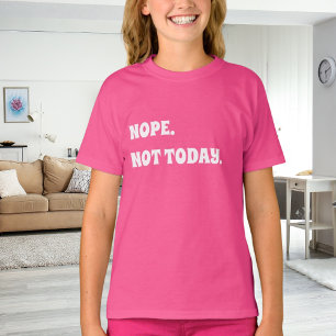 Camiseta Citação de garota branca rosa