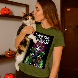 Camiseta Citação de Gato Estranho Engraçado Cat é o chefe