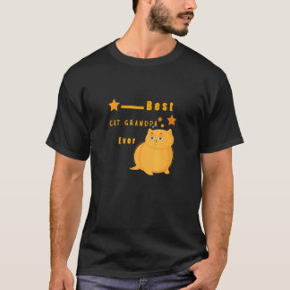 Camiseta Citação de Gato Melhor Vô de Gato de Todos  Catgra