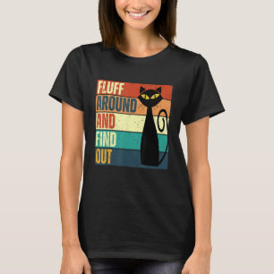 Camiseta Citação de Gato Moderno do Meio Século e Gato Engr