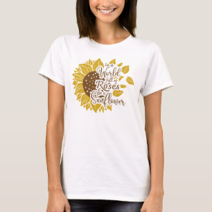 Camiseta Citação de Girassol