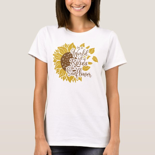 Camiseta Citação de Girassol (Frente)