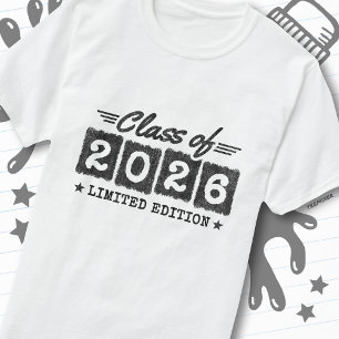 Camiseta Citação de Graduação Edição Limitada da Turma de 2