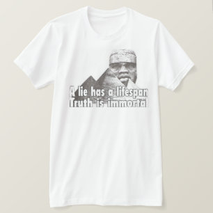 Camiseta citação de grandeza afrocentrada