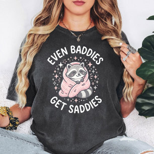 Camiseta Citação de Guaxinim Fofinho Até os Vilões Ficam Tr