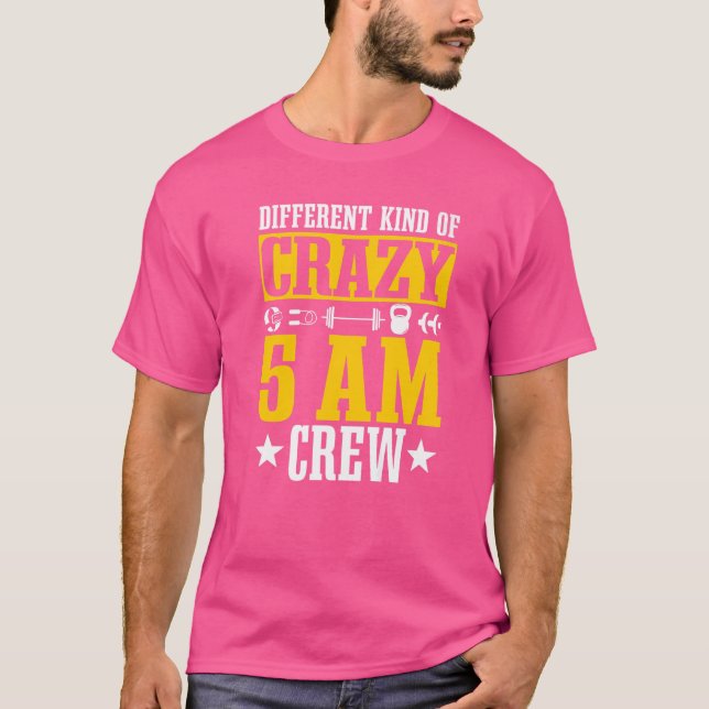 Camiseta Citação de Gym com Esquadrão de Trabalho 5am (Frente)