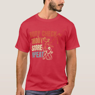 Camiseta Citação de hóquei no gelo vintage família