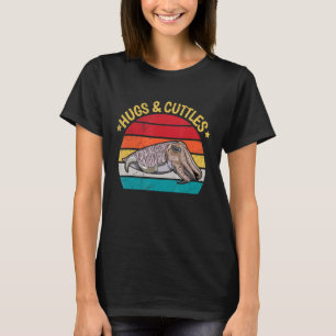 Camiseta Citação de Hugs e Cuttles para um Cephalópode