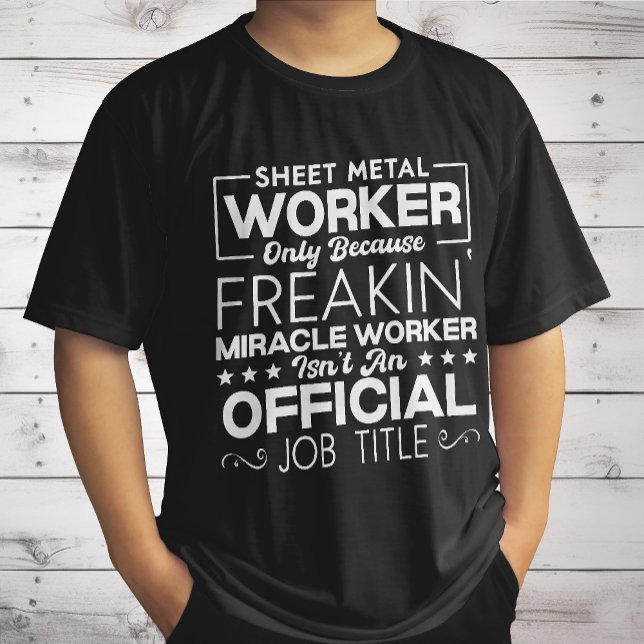 Camiseta Citação de Humor Engraçada do Handyman Metal Worke (Criador carregado)