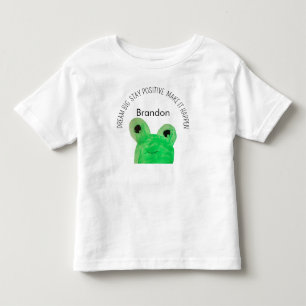 Camiseta Citação de inspiração do sapo Cute Personalizado