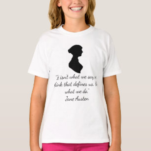 Camiseta citação de Jane Austen