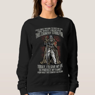 Camiseta Citação De Jesus Cristo Cross Knight Dizendo Para 